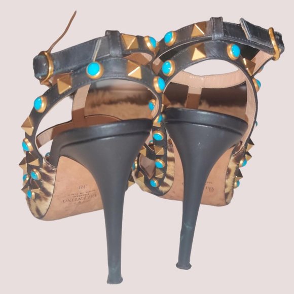 Valentino Garavani Rockstud Leopard Stilettos !!! - Picture 9 of 11